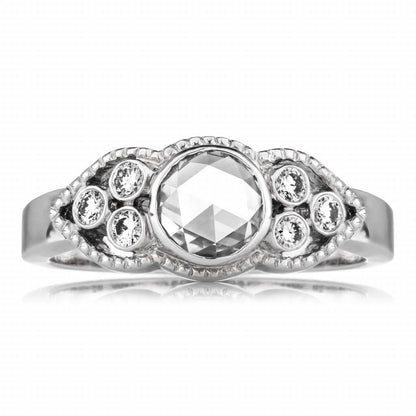 Rose Cut Diamond Ring