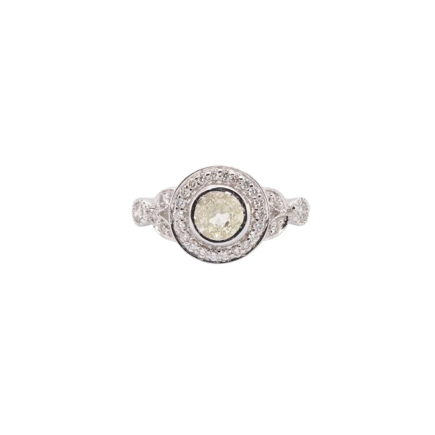 Garland Old Mine Cut Diamond Ring