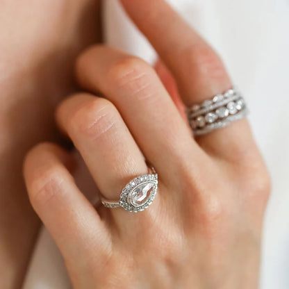 Sethi Couture Victoria White Diamond Ring