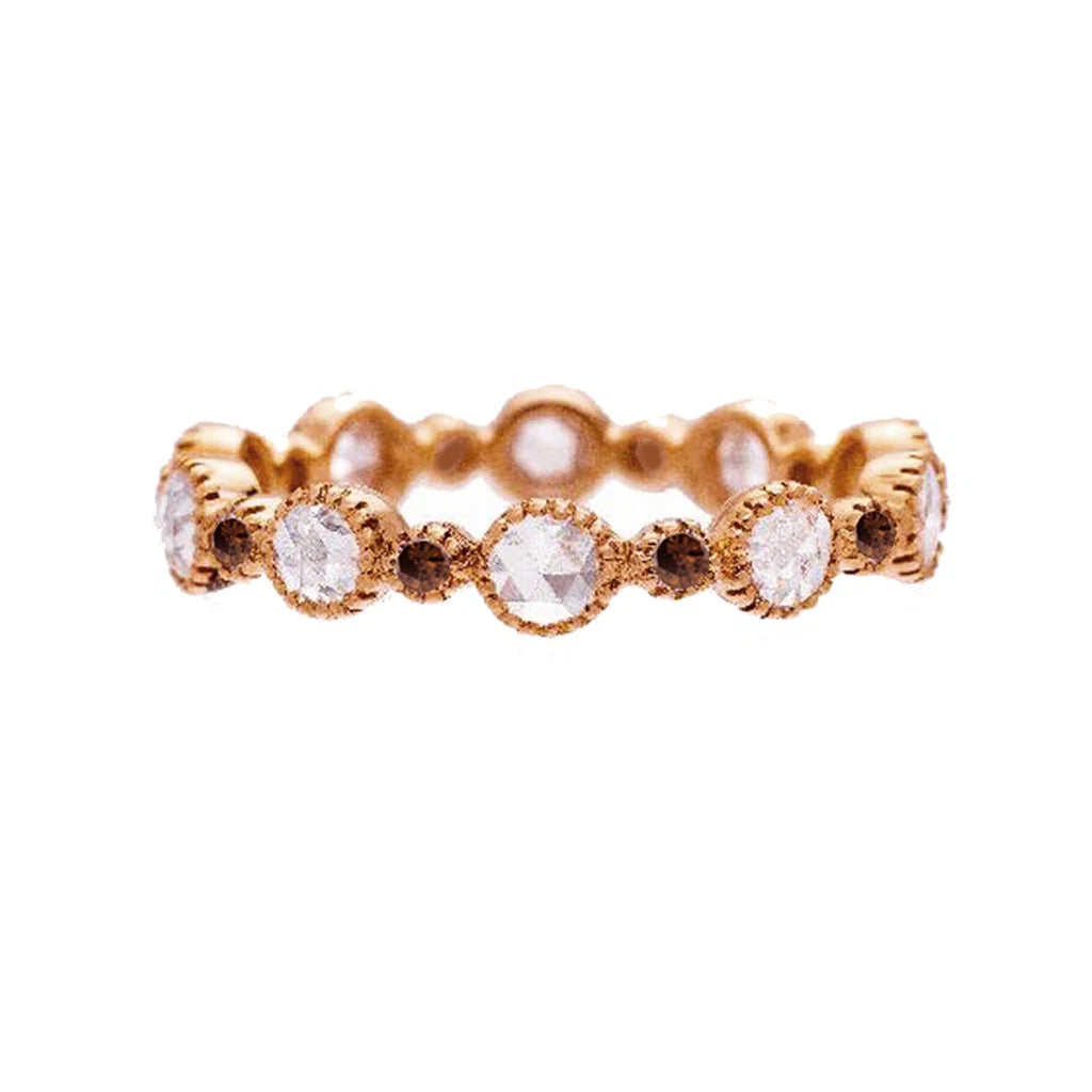Burnt Orange Diamond Band