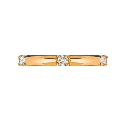Single Stone White Diamond Band