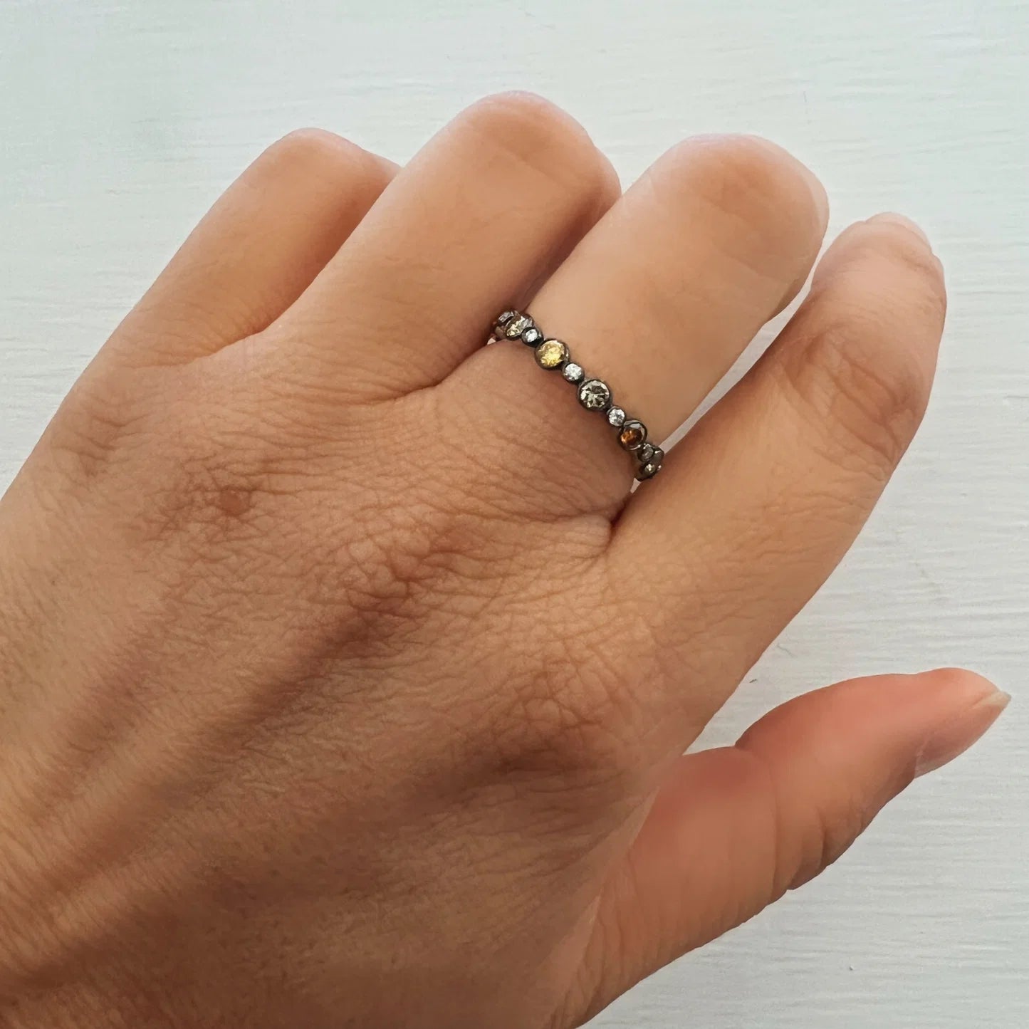 Multi-Color Diamond Band