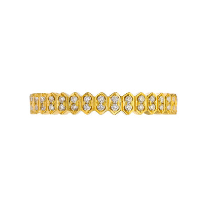 Small White Diamond Band