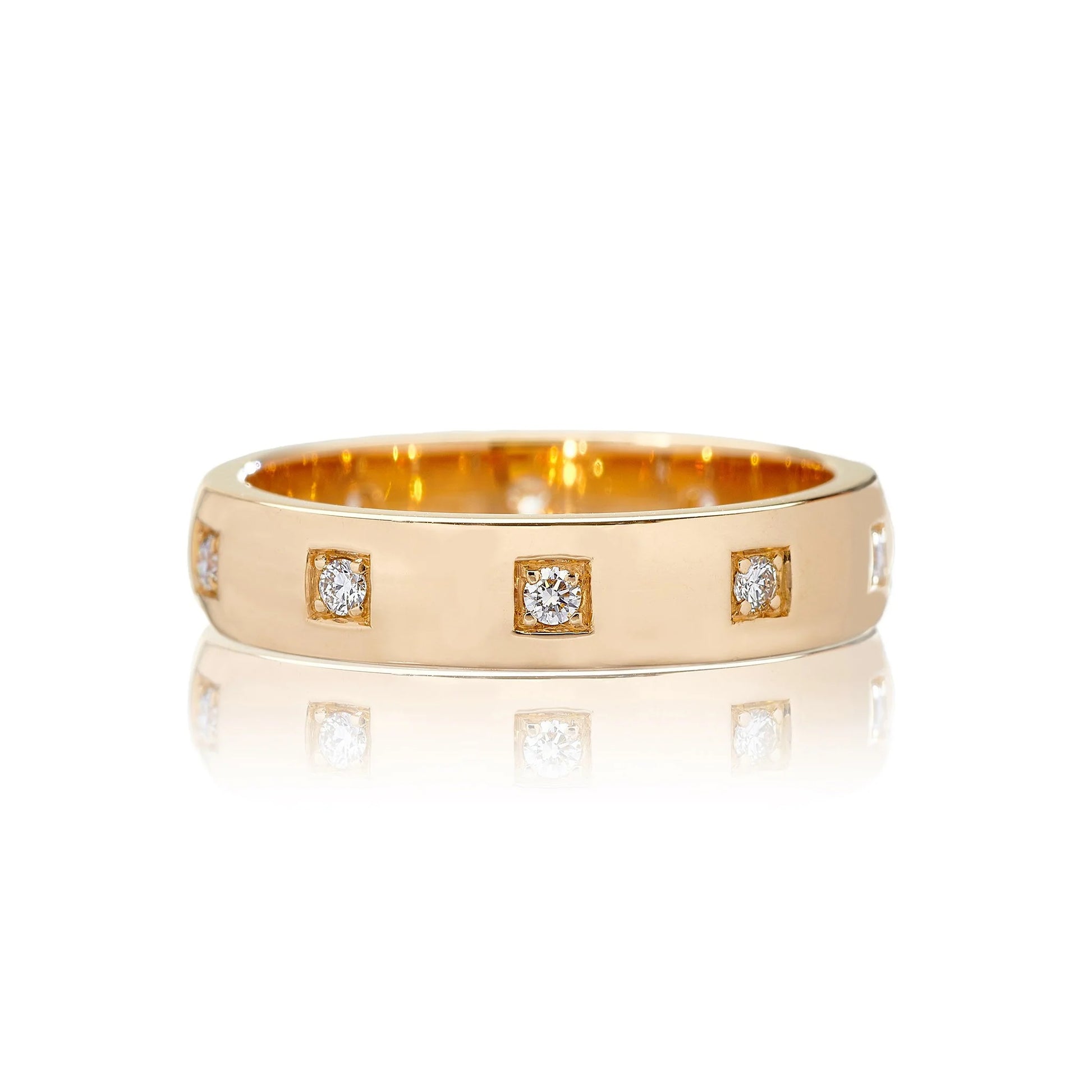Harper White Diamond Band