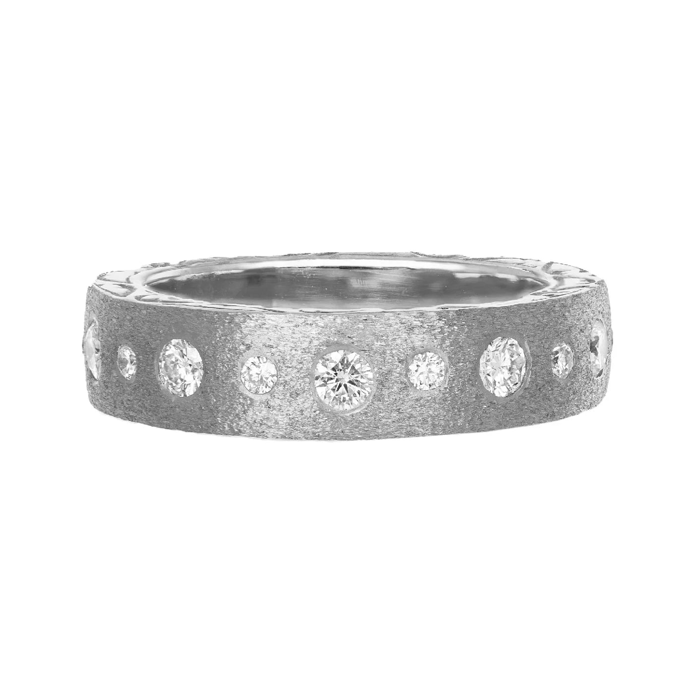 Modern Dunes White Diamond Band