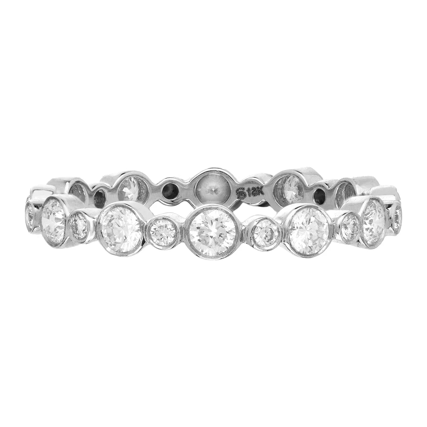 Aurelia White Diamond Band