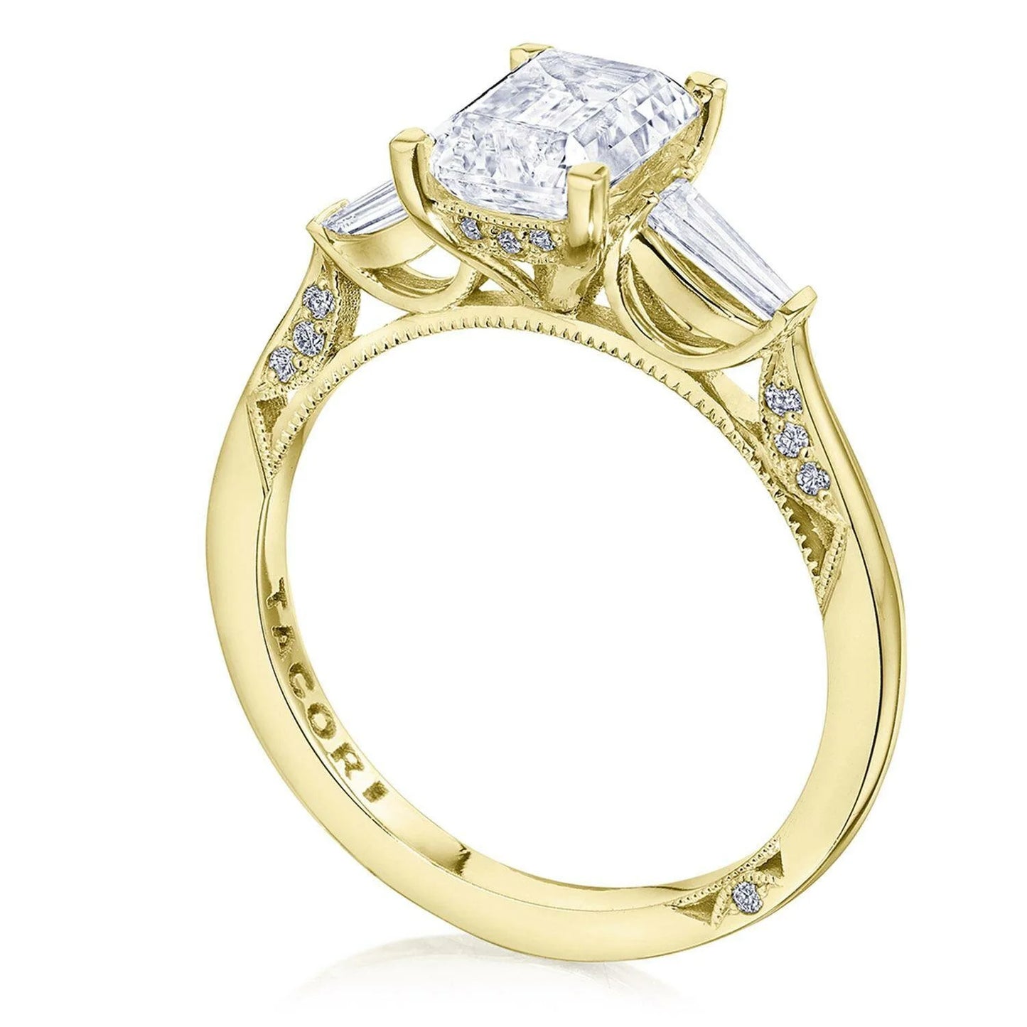 Tacori Simply TACORI | Emerald 3-Stone Engagement Ring