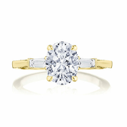 Tacori Simply TACORI | Oval 3-Stone Engagement Ring