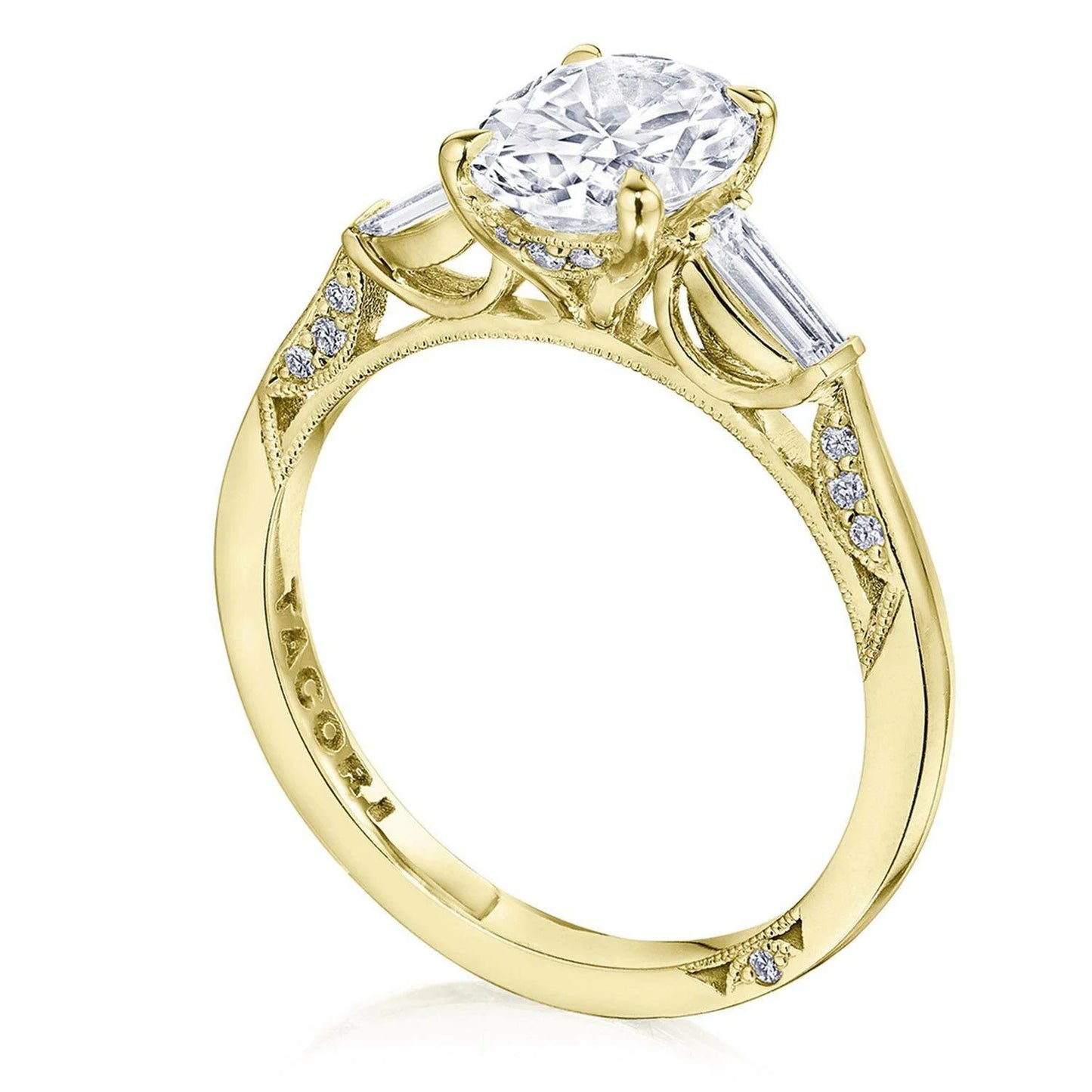 Tacori Simply TACORI | Oval 3-Stone Engagement Ring