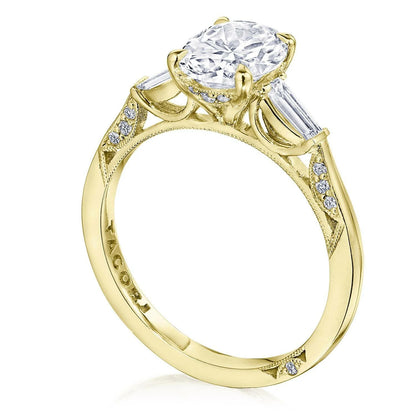 Tacori Simply TACORI | Oval 3-Stone Engagement Ring