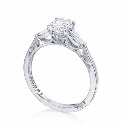 Tacori Simply TACORI | Pear 3-Stone Engagement Ring