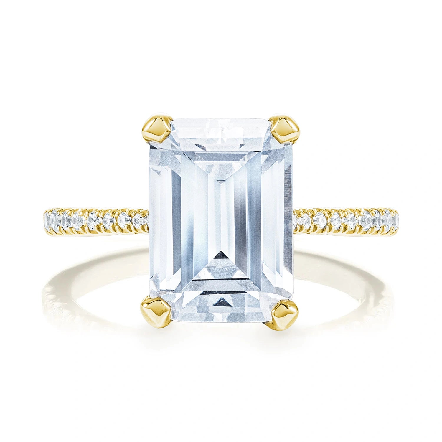 Emerald Solitaire Engagement Ring