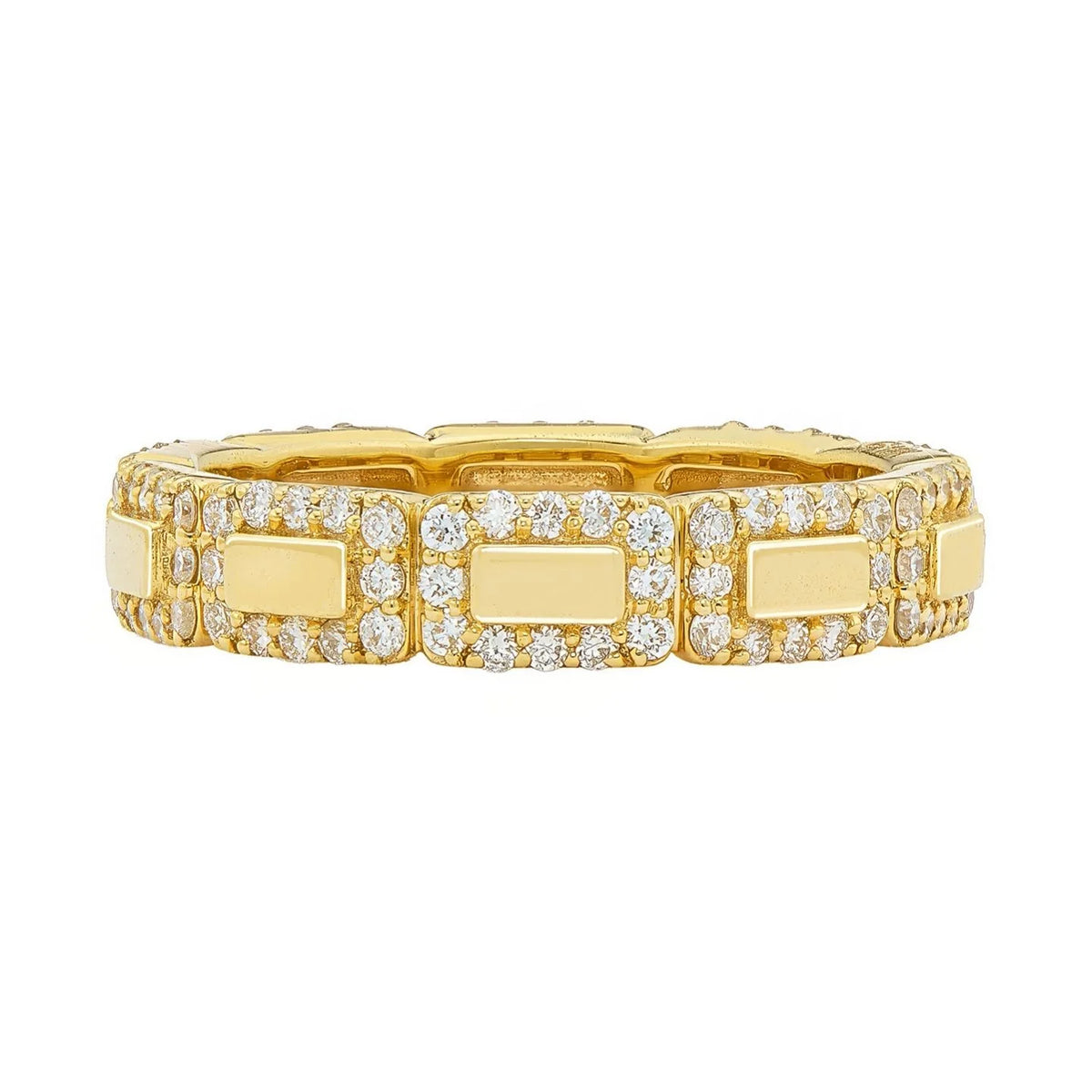 Roma White Diamond Band