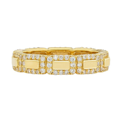Roma White Diamond Band