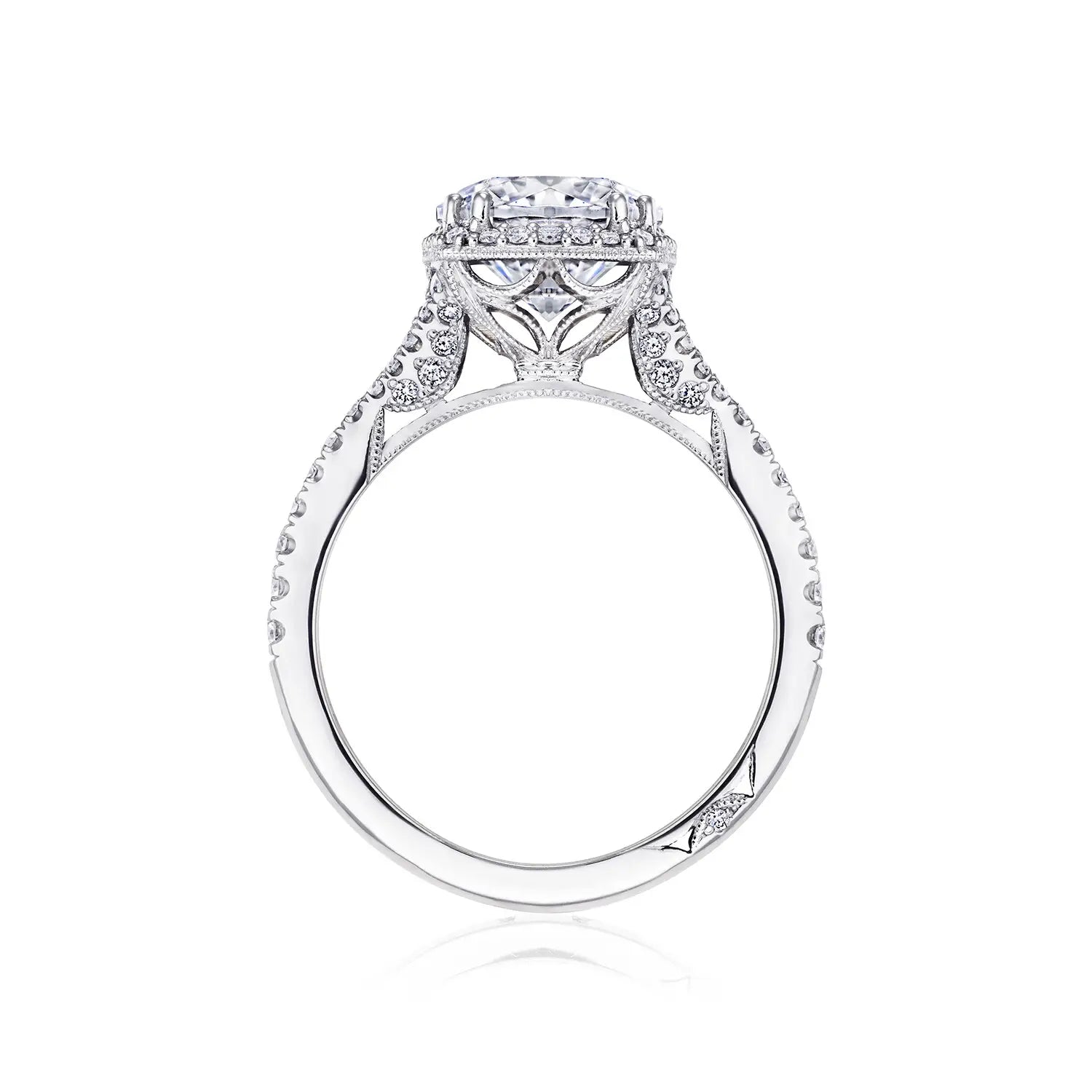 Round Bloom Engagement Ring
