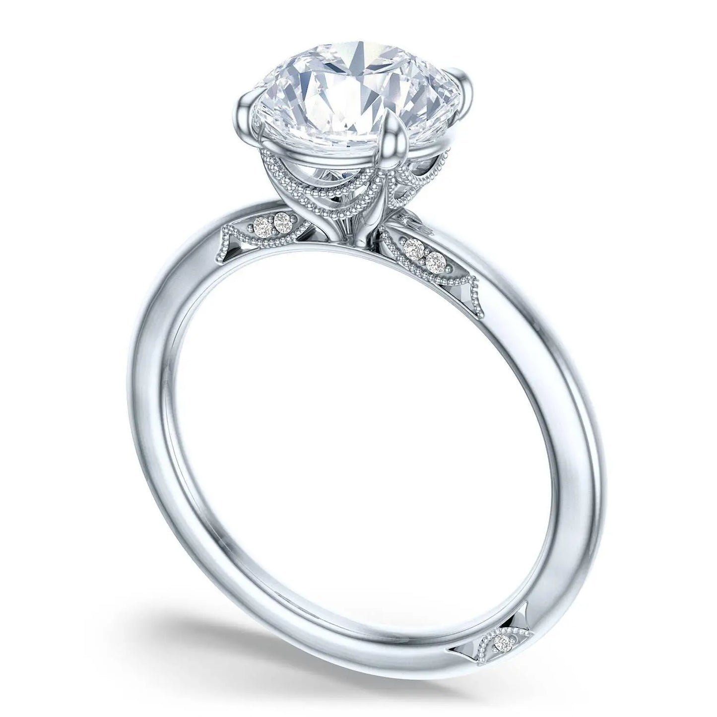  Round Solitaire Engagement Ring