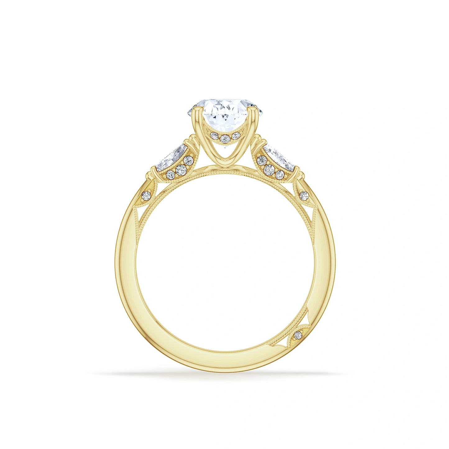 Oval 3-Stone Engagement Ring