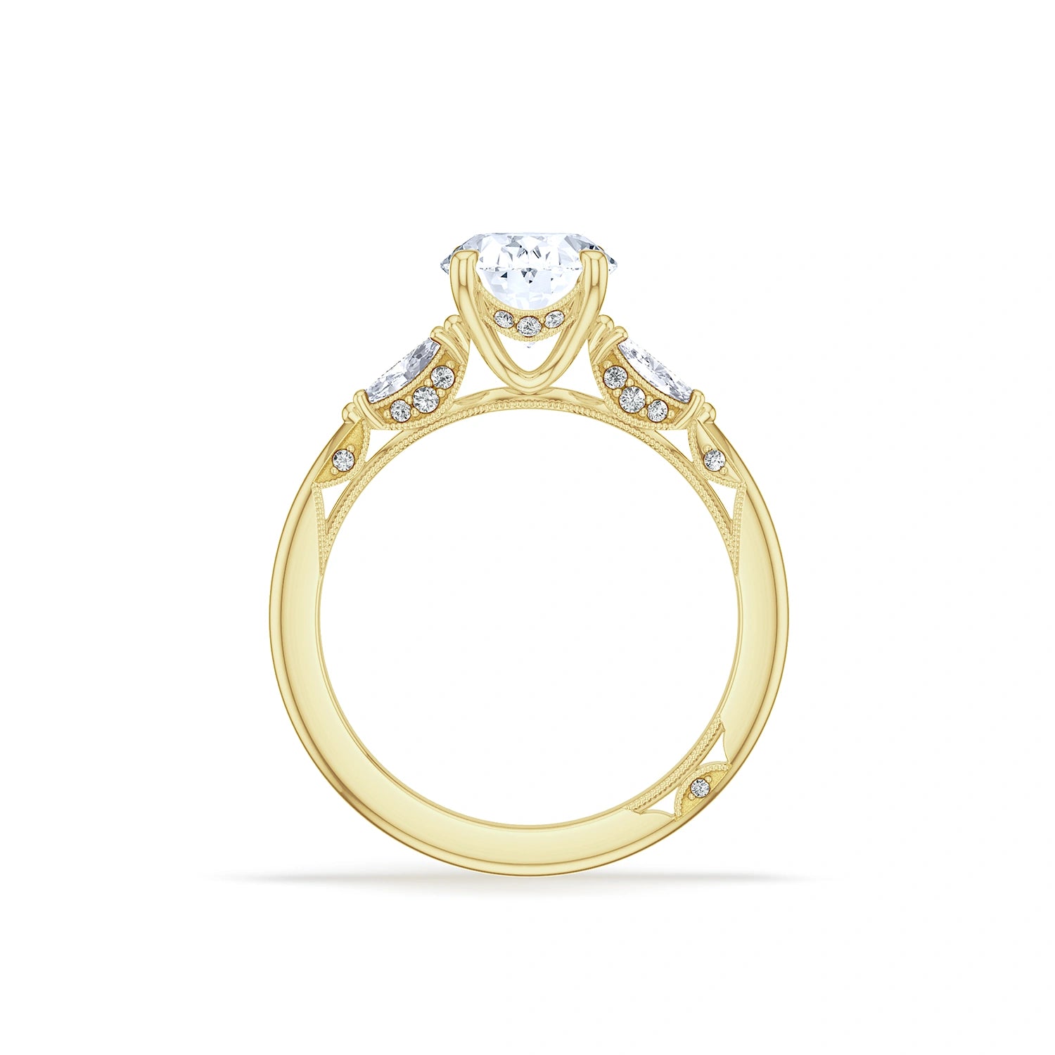 Oval 3-Stone Engagement Ring