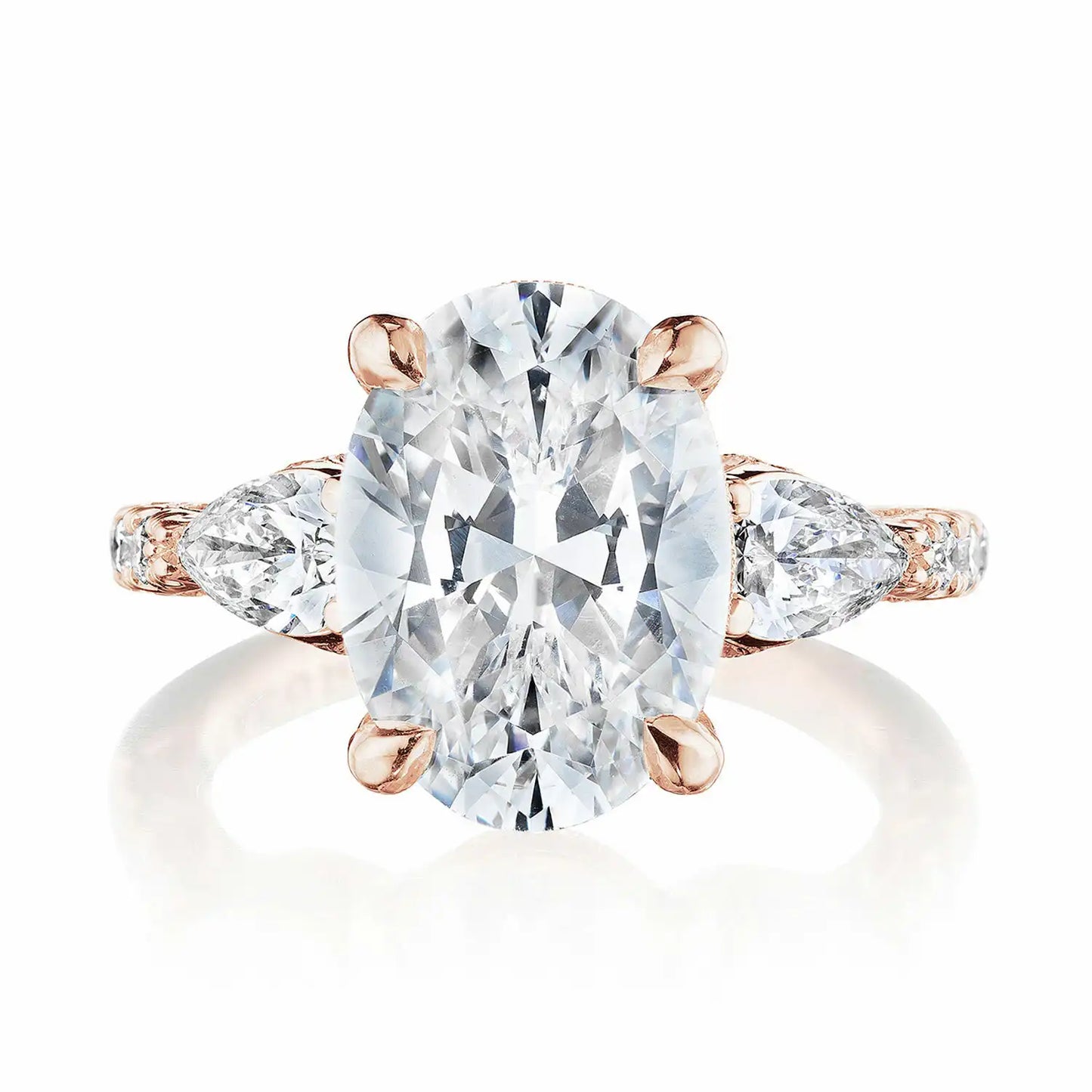 Tacori Dantela | Oval 3-Stone Engagement Ring