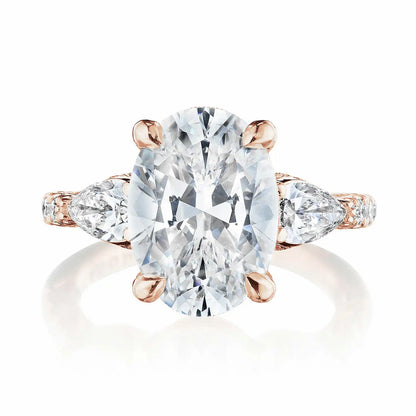 Tacori Dantela | Oval 3-Stone Engagement Ring