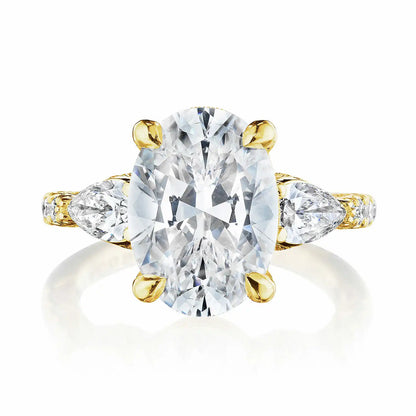Tacori Dantela | Oval 3-Stone Engagement Ring