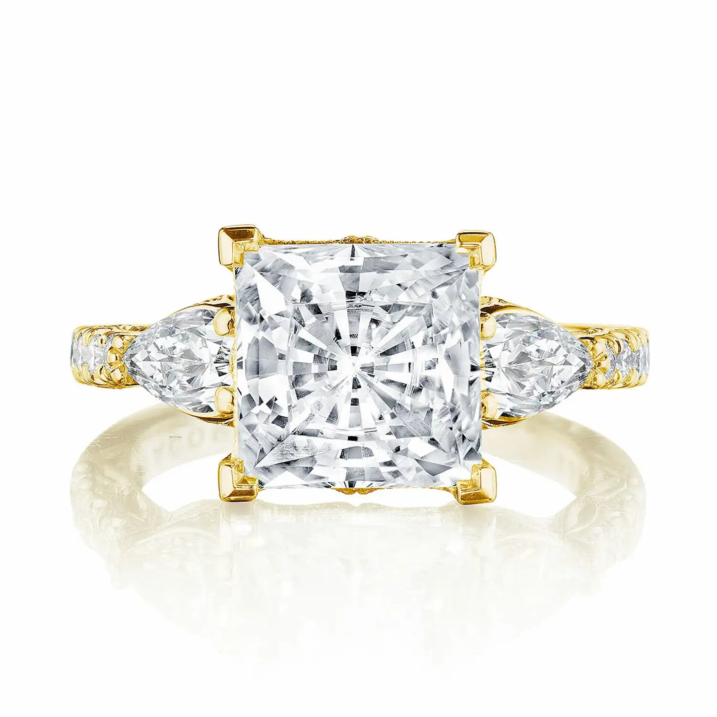 Tacori Dantela | Princess 3-Stone Engagement Ring