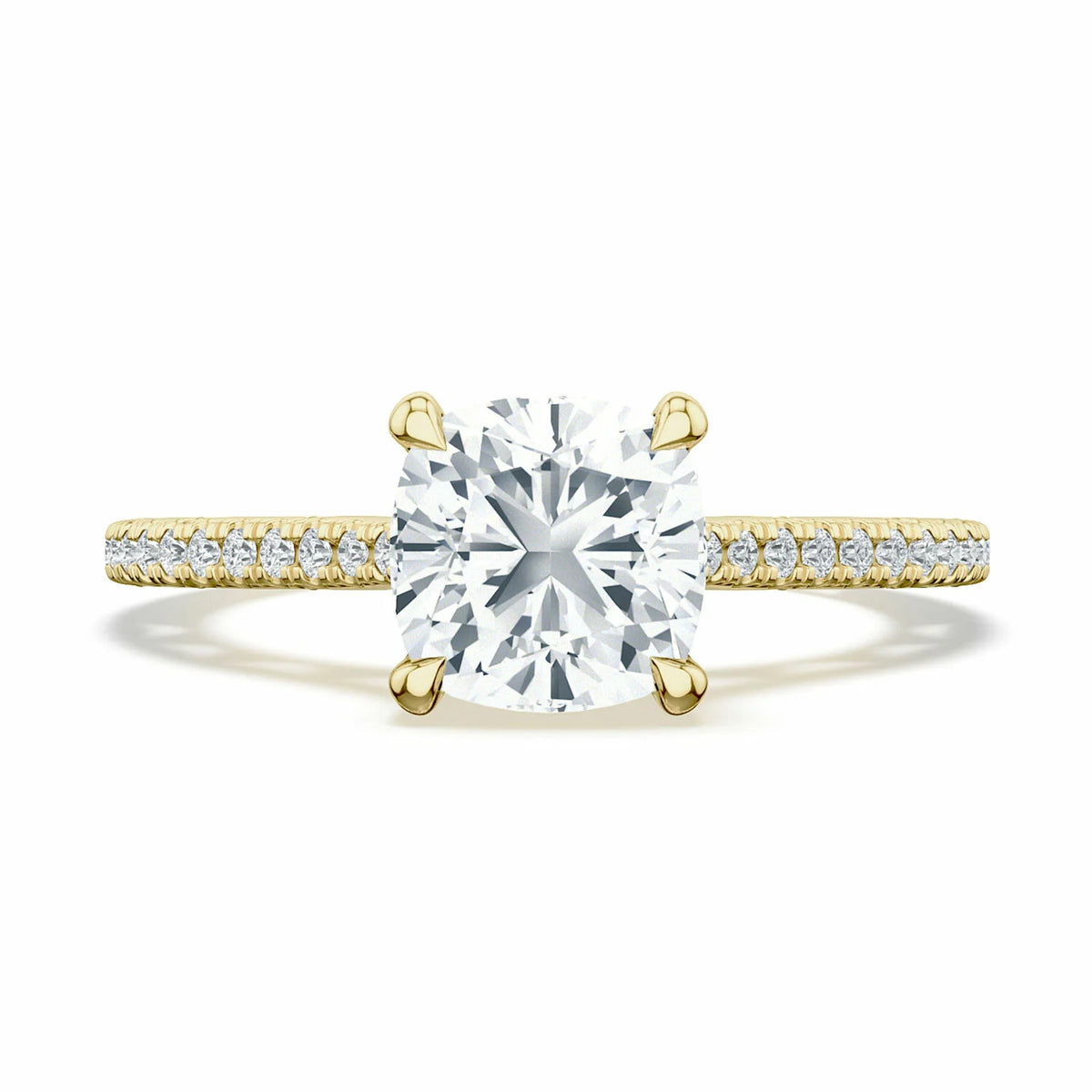 Tacori Lunetta Crescent | Cushion Solitaire Engagement Ring