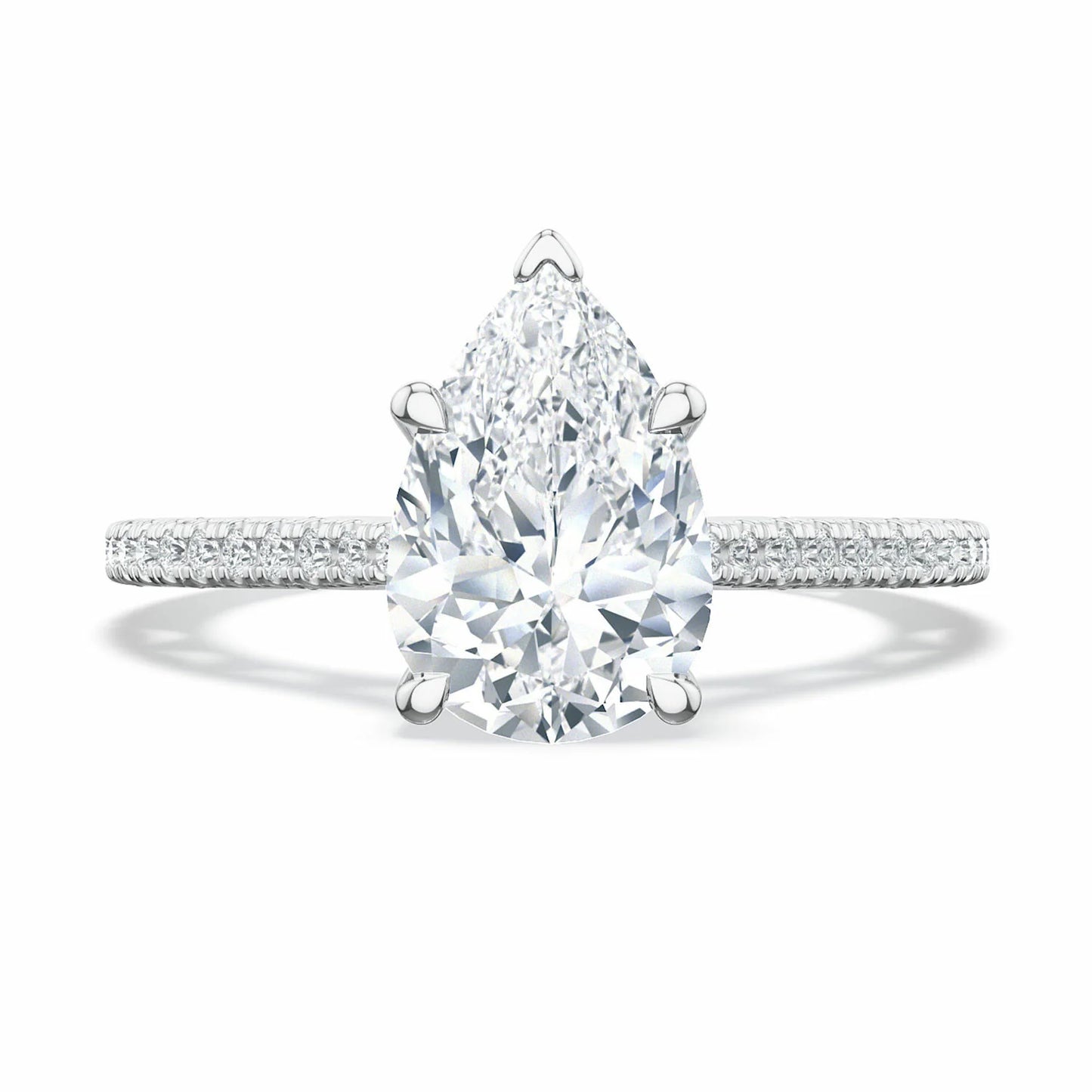 Tacori Lunetta Crescent | Pear Solitaire Engagement Ring