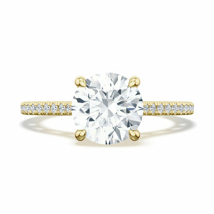 Tacori Lunetta Crescent | Round Solitaire Engagement Ring