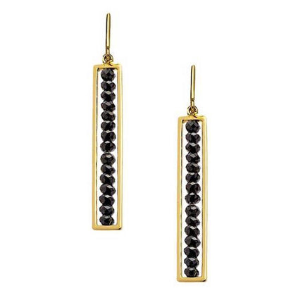 Black Diamond Drop Earrings
