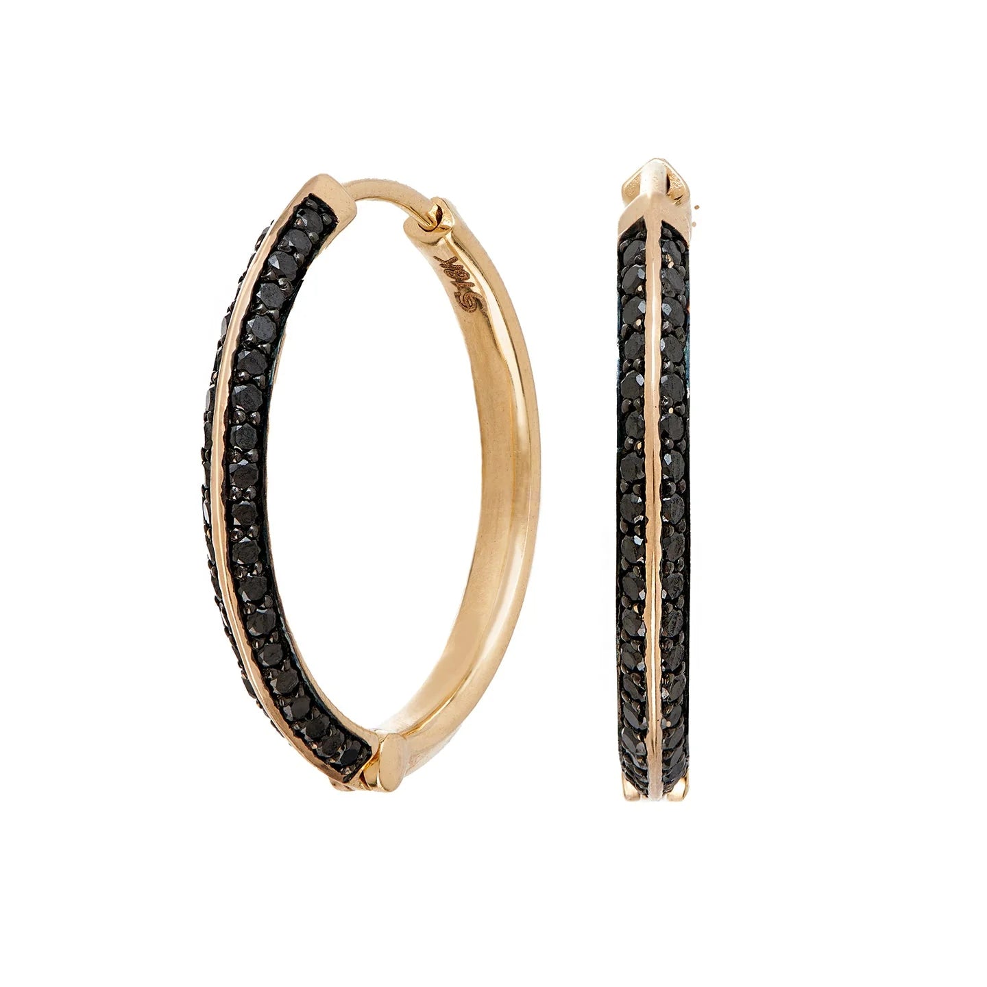  Black Diamond Hoops