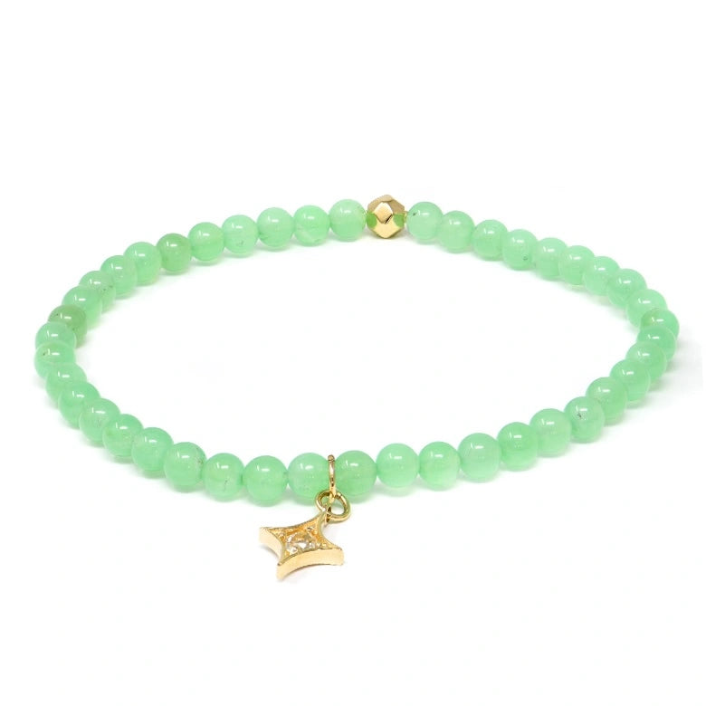 Smooth Chrysoprase Bracelet