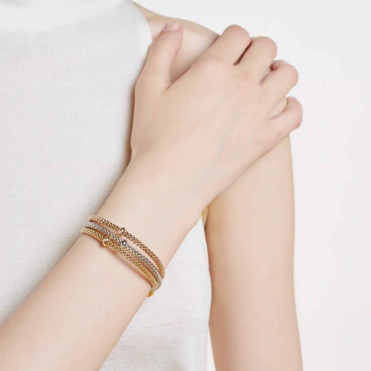Flex'it Bracelet with a White Diamond