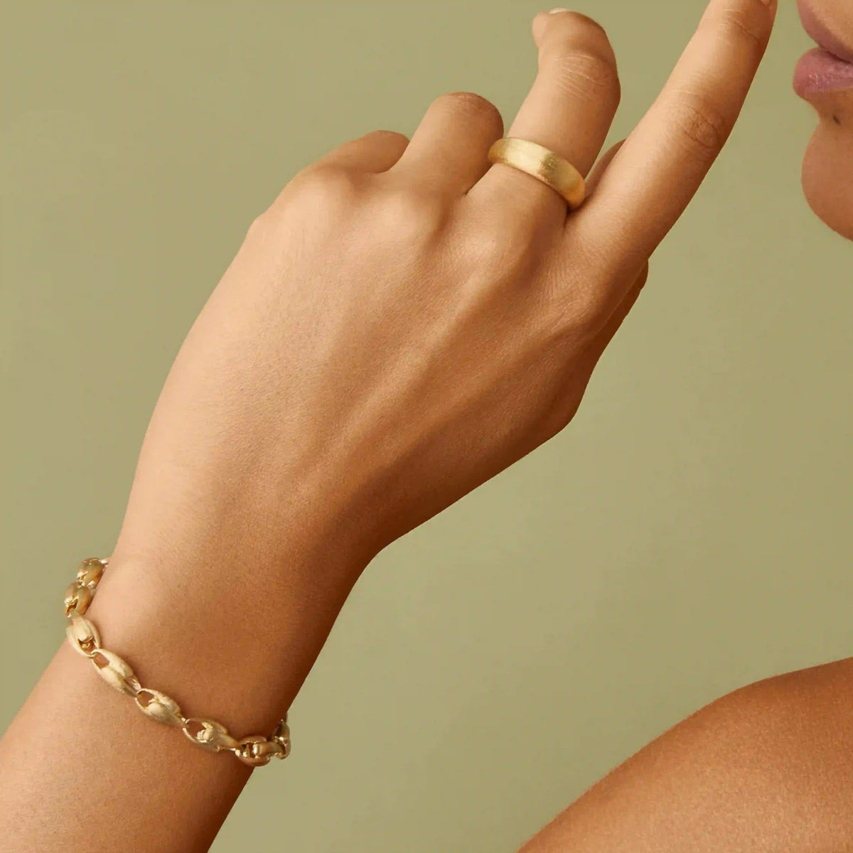 Yellow Gold Small Link Bracelet