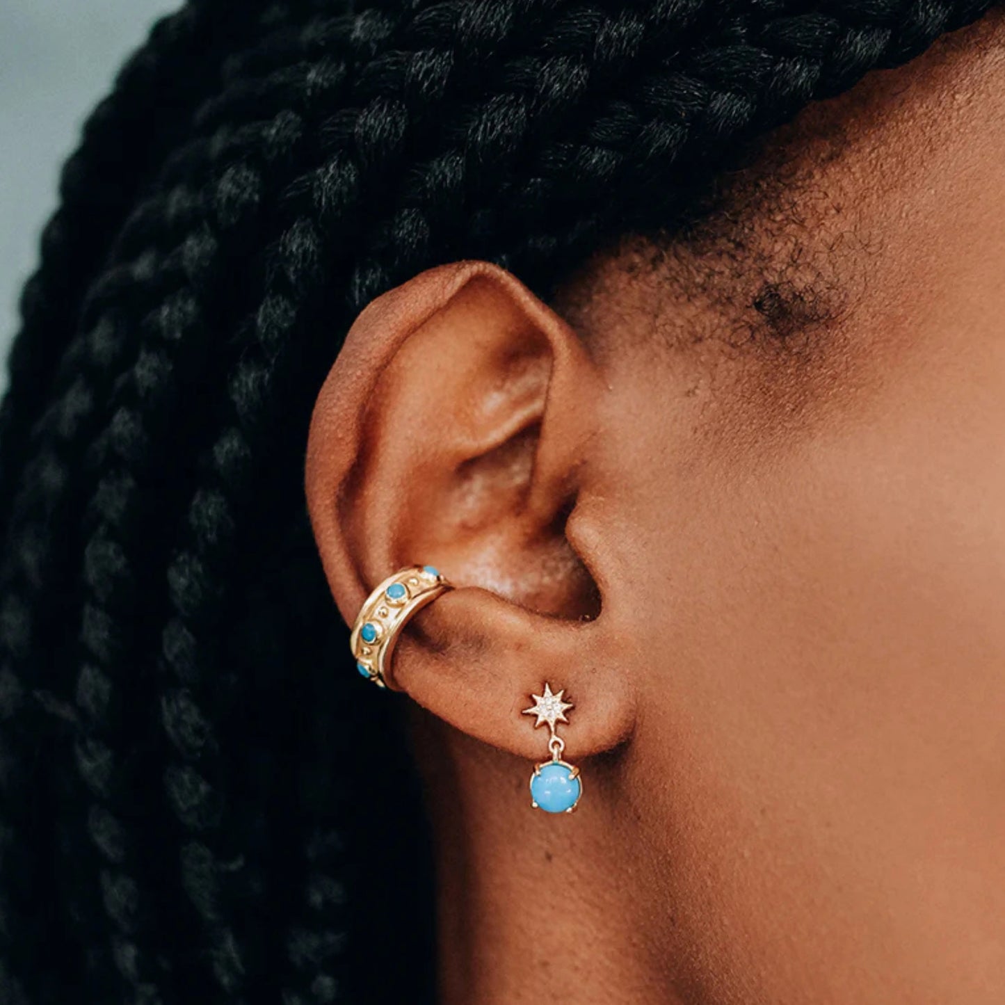 North Star Drop Earrings