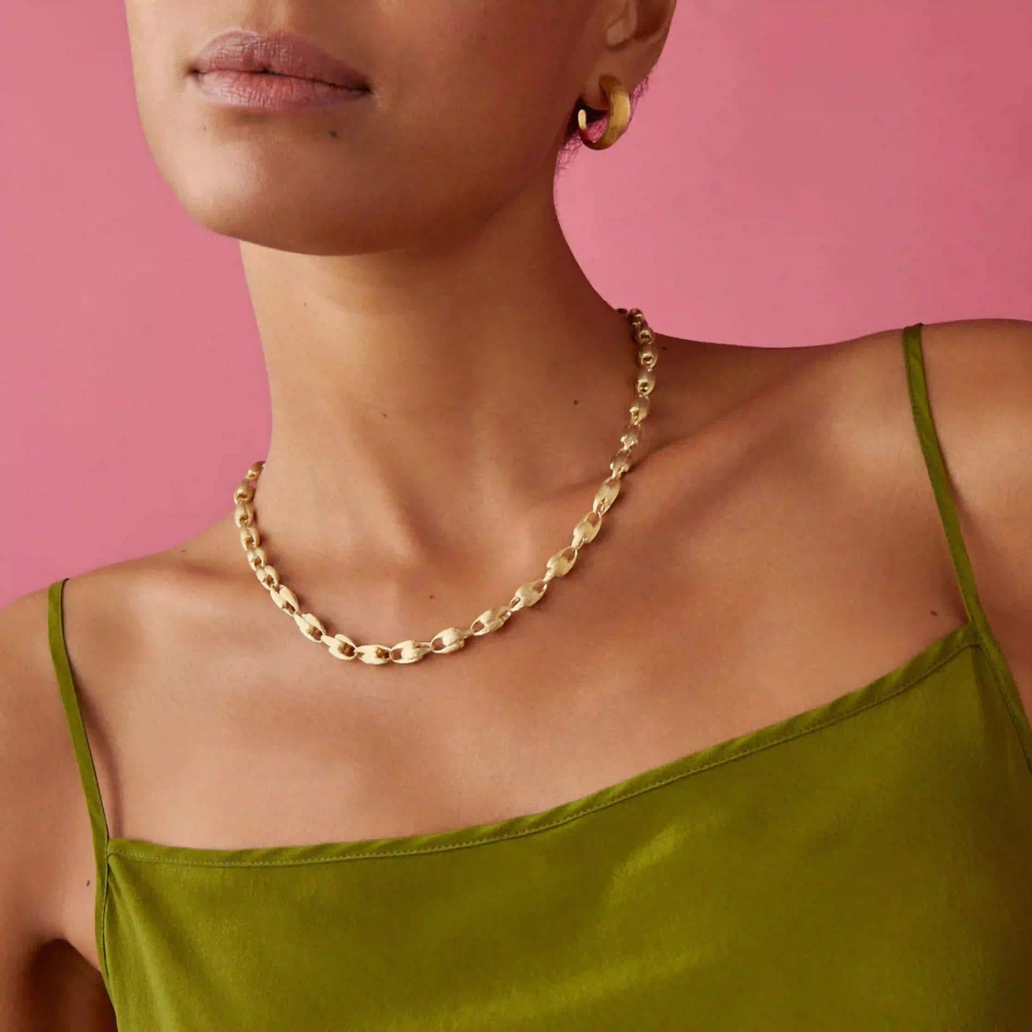 Gold Small Link Necklace
