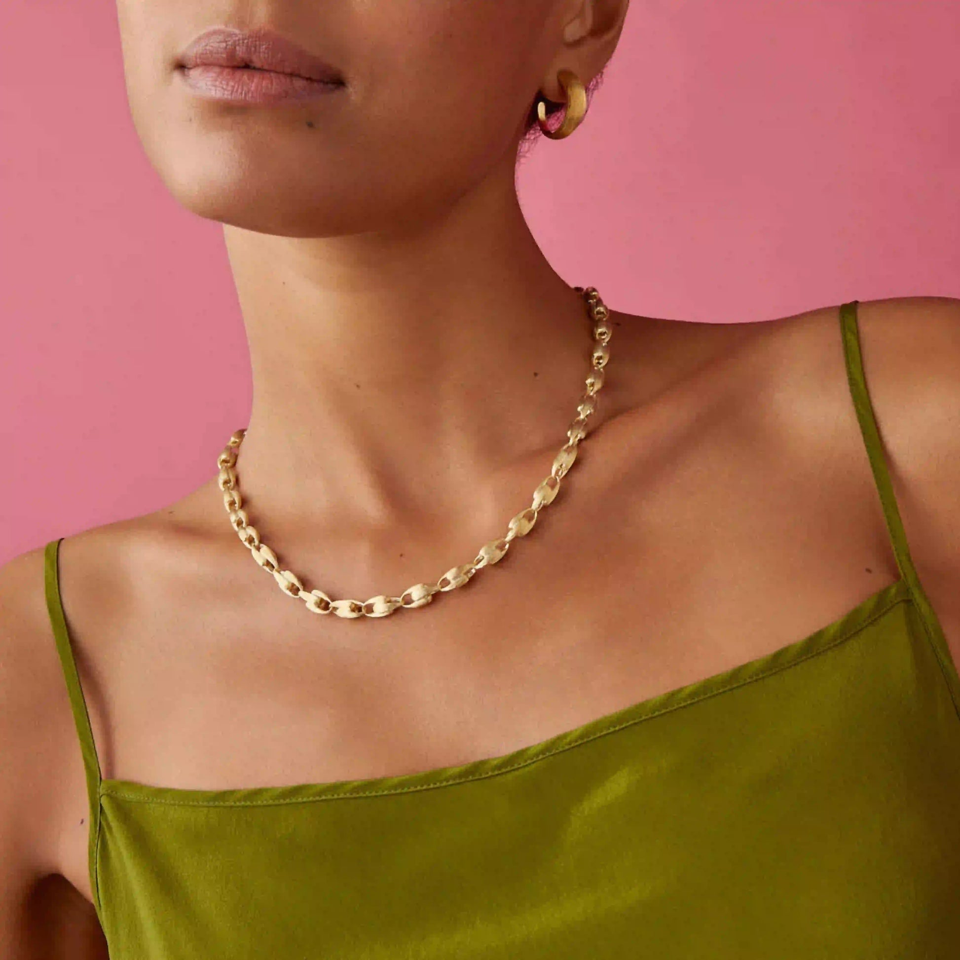 Gold Small Link Necklace