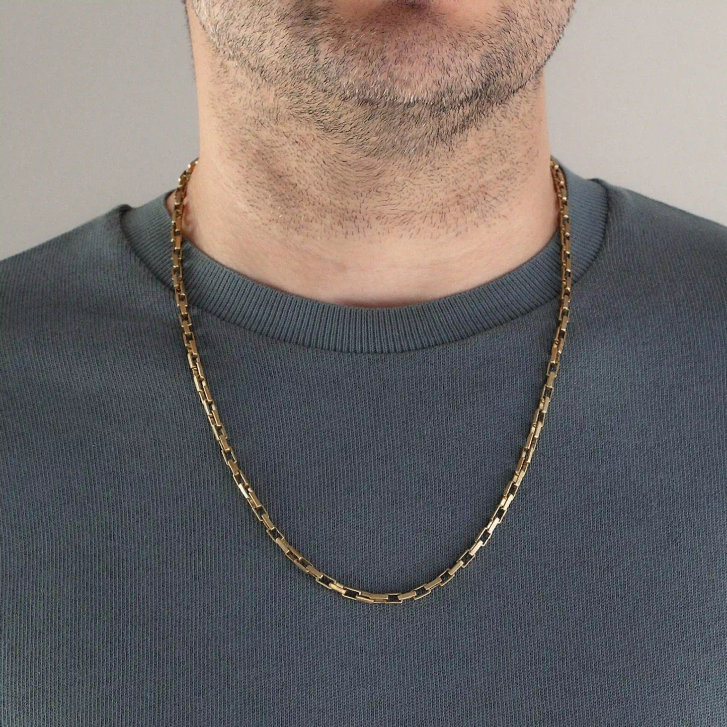 Brass Link Short Necklace