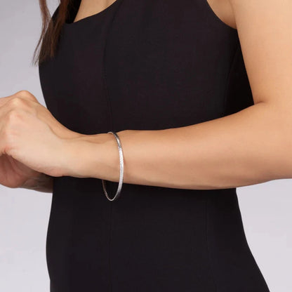 Silver Stacking Bangle Bracelet