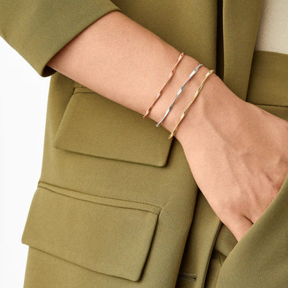 Yellow Gold Twisted Coil Bracelet