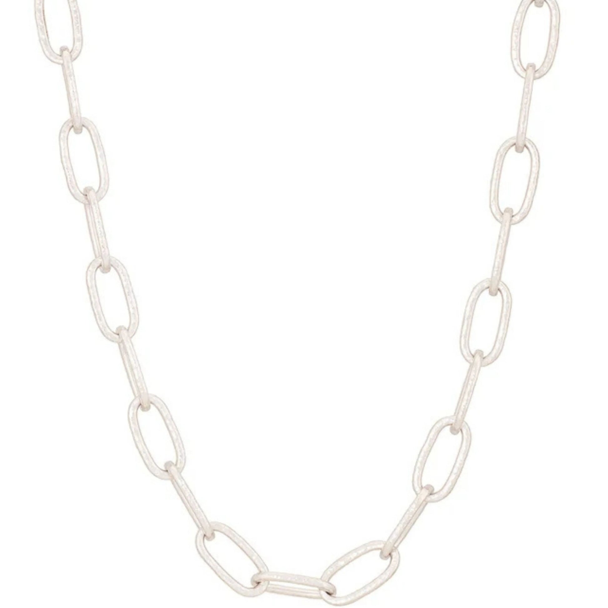 Silver Statement Chain Necklace
