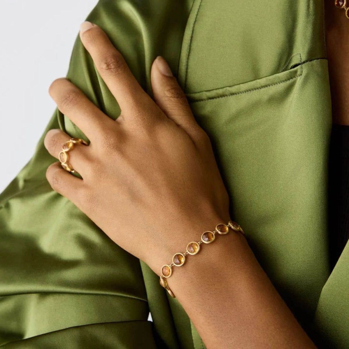 Yellow Gold Citrine Bracelet
