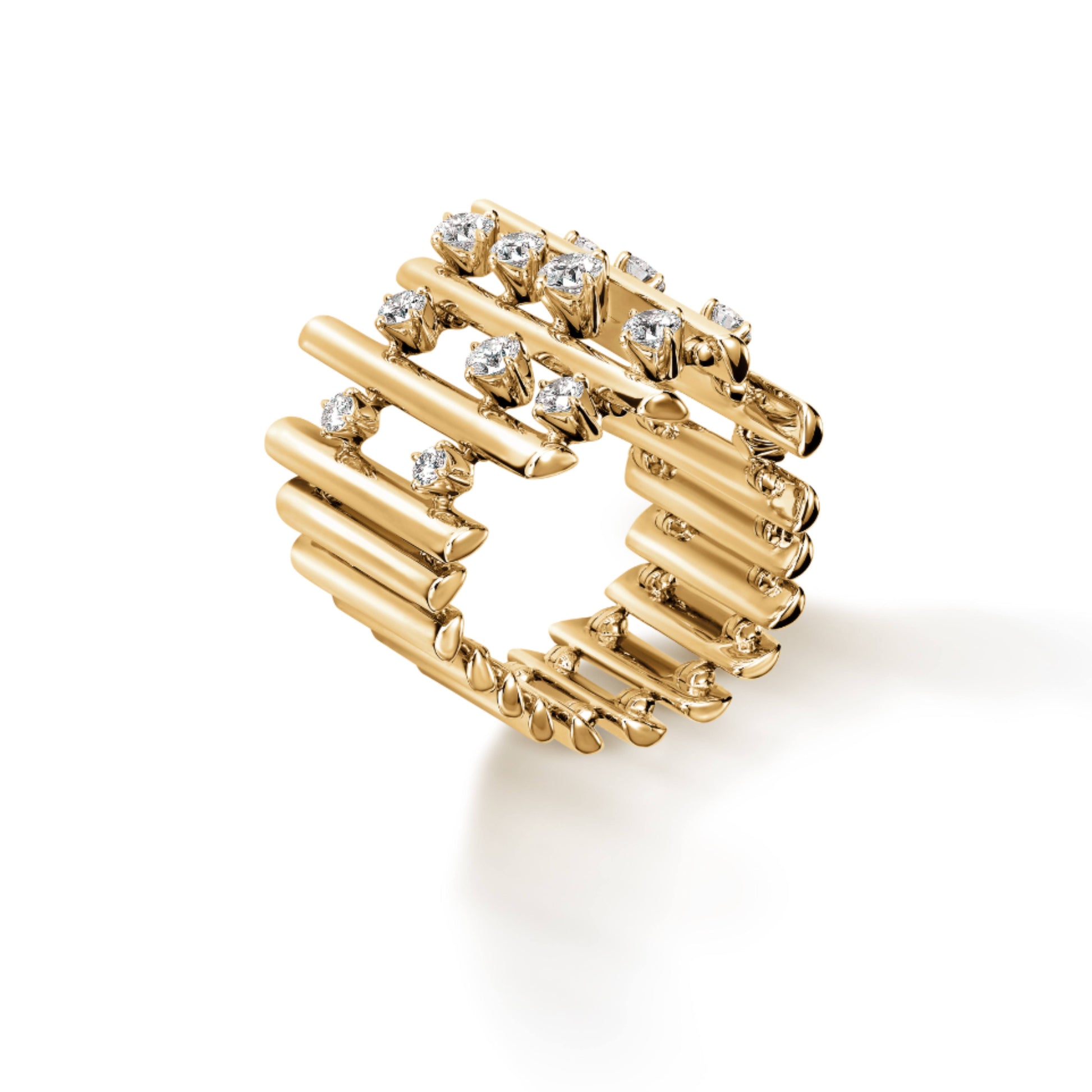 Multi-Row Diamond Ring