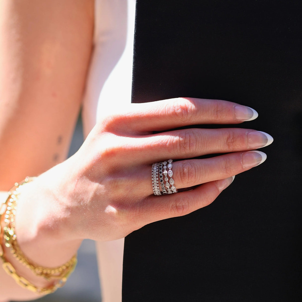 Rosée White Diamond Band