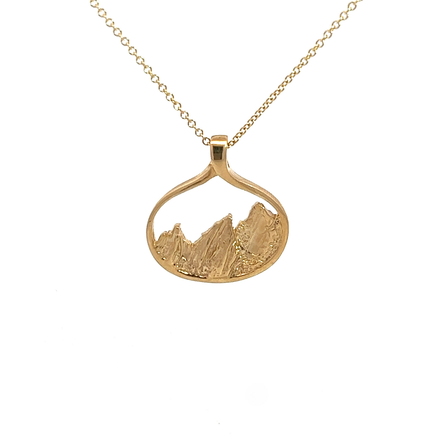 Gold Flatirons Pendant 