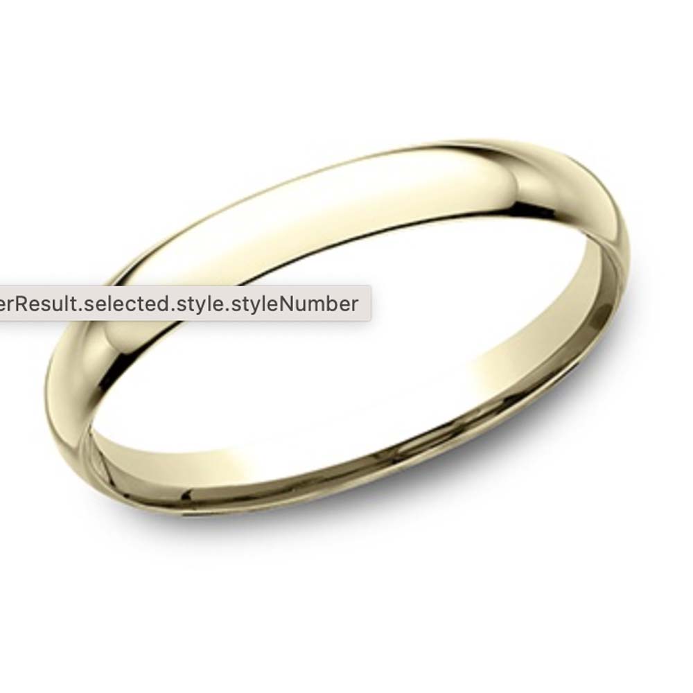 yellow gold wedding band