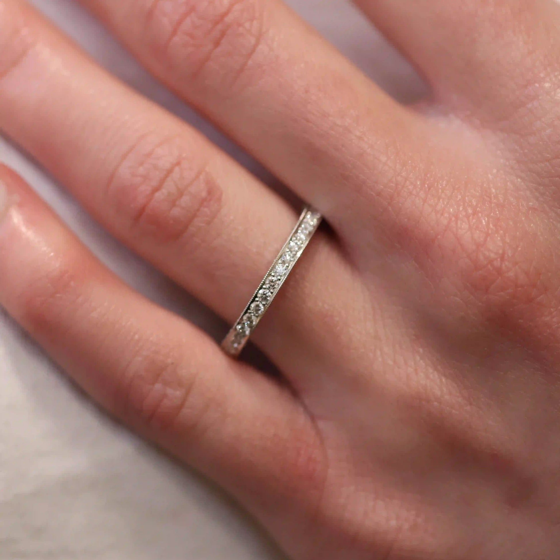 Pavé Diamond Wedding Band