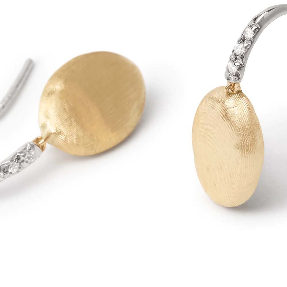 Diamond French Hook Earring