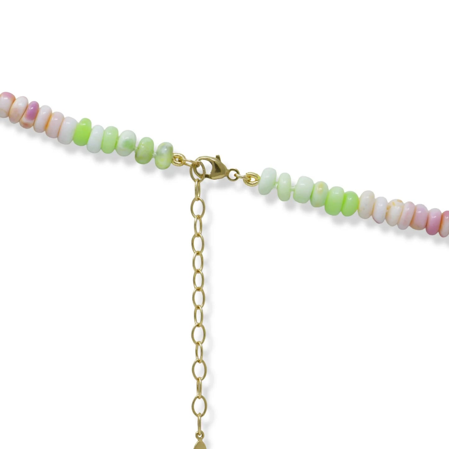  Multicolor Opal Rondelle Necklace