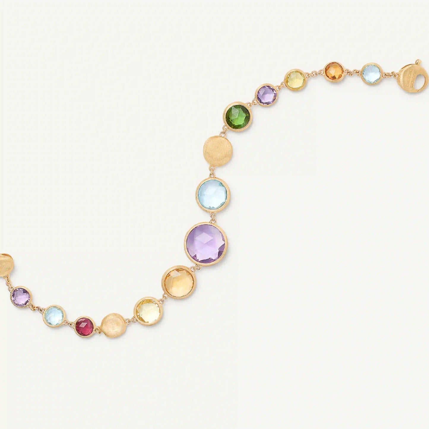 Yellow Gold Graduated Gemstone Bracelet